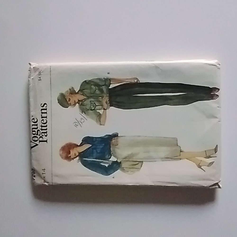 Vogue Original Pattern #7292 SZ 14